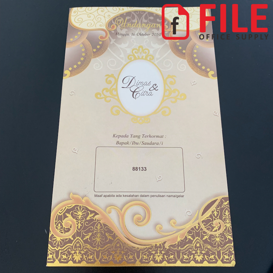 Blangko Undangan Pernikahan Kosong Murah - ERBA 88133