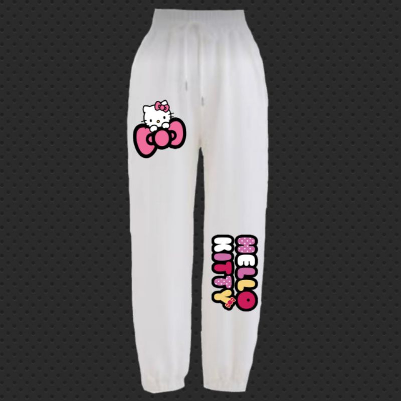 N2-JOGGER CEWEK HELLO KITTY LUCU