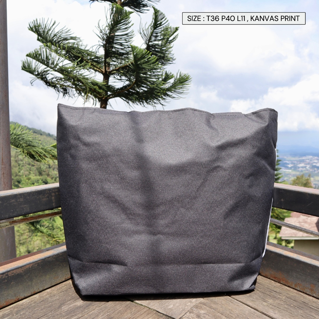 (COD) TOTEBAG Kanvas Tote bag Wanita Tebal Motif LUCU Model Tali Sumbu Tambang BESAR hijab muslimah