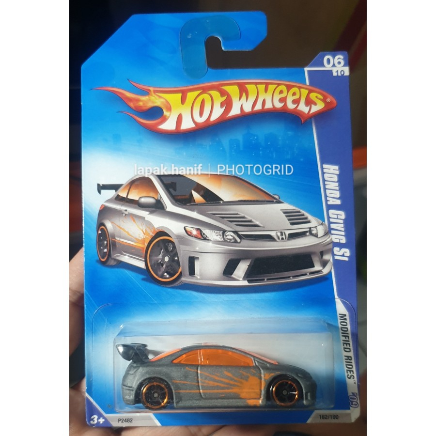 hotwheels hot wheels honda civic si silver orange