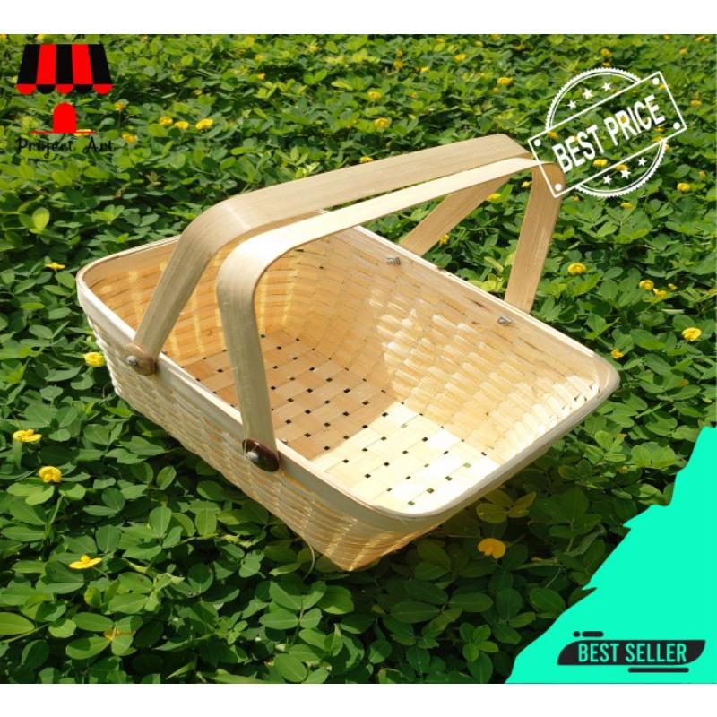 Pojok Dekorasi Keranjang Hampers Hamper Anyaman Ramadhan / Homedecor / Keranjang bambu / Keranjang A