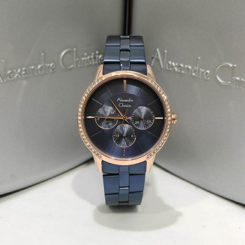 DIJUAL JAM TANGAN ARLOJI WATCH WANITA CEWEK CEWE ALEXANDRE ALEXANDER CHRISTIE CHRISTI CRISTI AC2988B