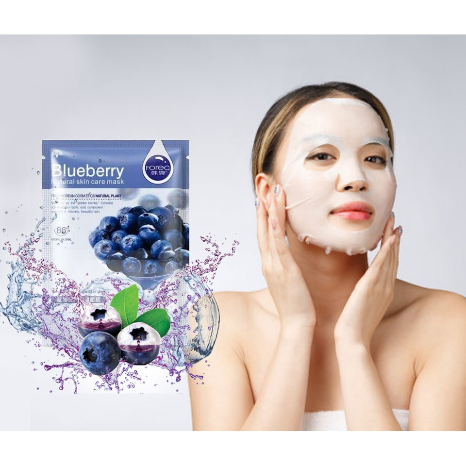 Sheet Mask HCHANA / HCHANA Masker Wajah - BLUEBERRY