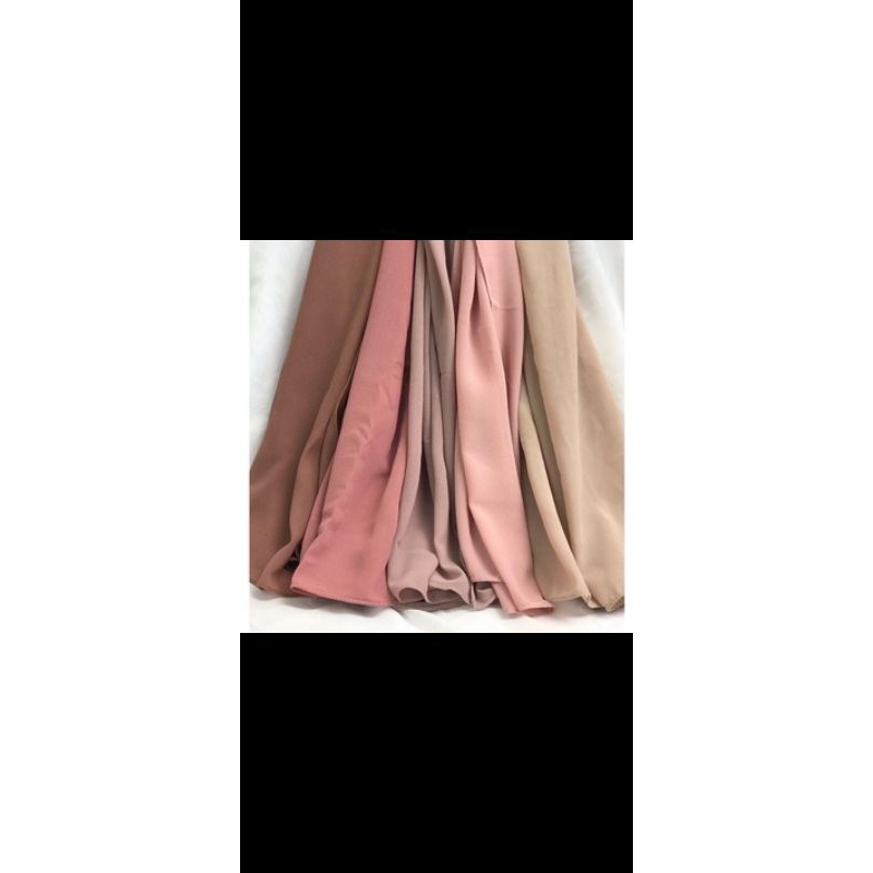 hijab segiempat bella square warna nude
