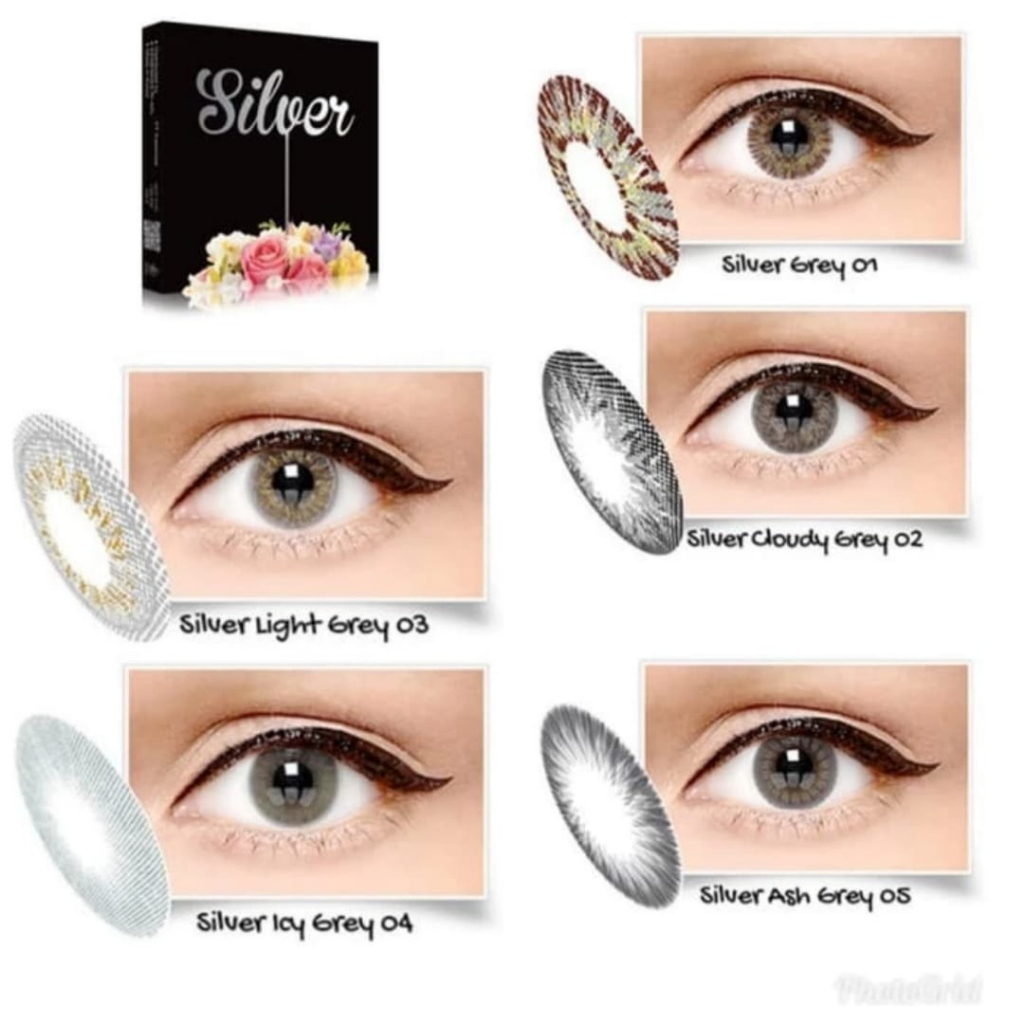 SOFTLENS ICE SILVER ICY GREY COLOR(NORMAL)