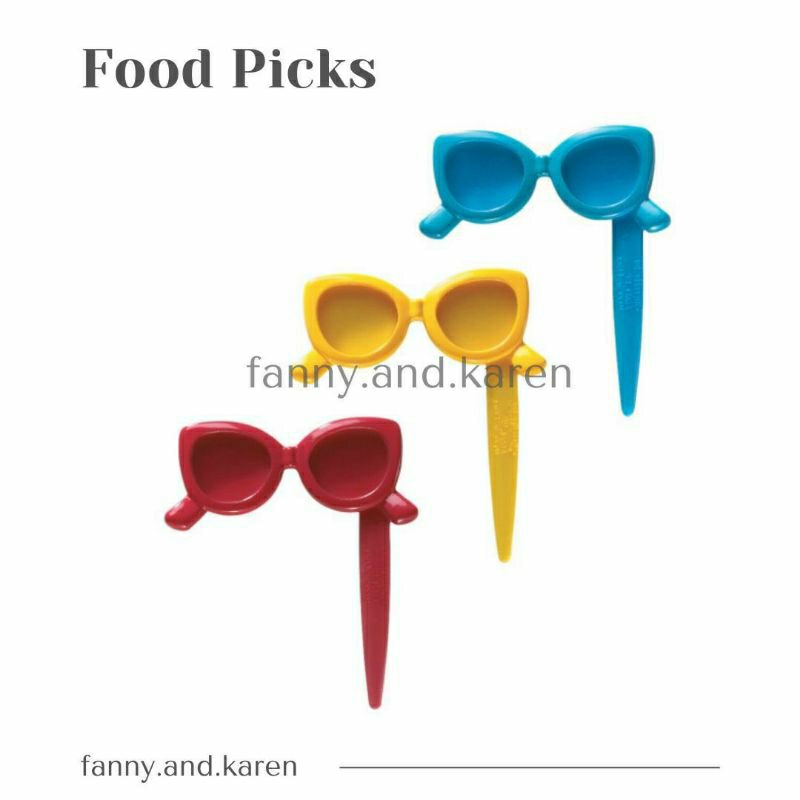 Food Pick Foodpicks Glasses (Tusuk Bento Kacamata)