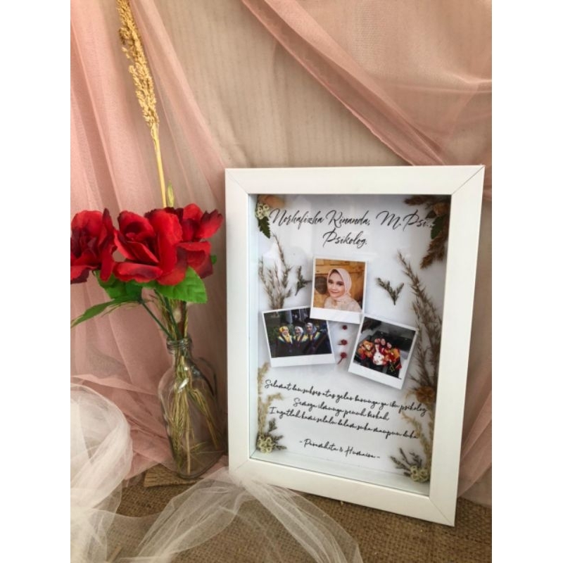 frame flower dan foto