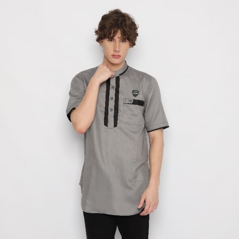 Koko Kurta Pria Zayn Dewasa Polos Lengan Pendek Toyobo Al Muslim