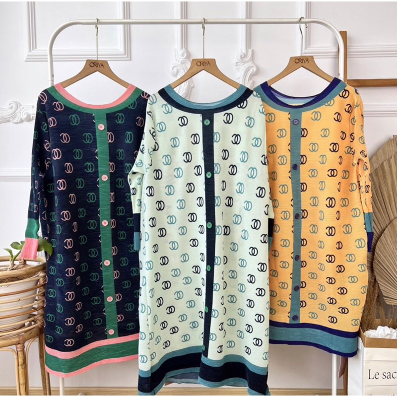 Tunik plisket naik turun oversize tk54nw