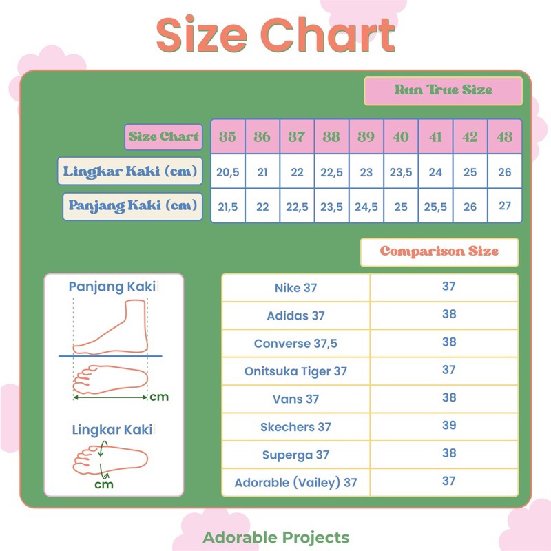 Adorableprojects - Brisia Sneakers Patern - Sepatu Wanita