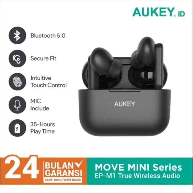 Aukey EP-M1/EPM1 TWS True Wireless Earbuds Headset - Airpods Pro Model