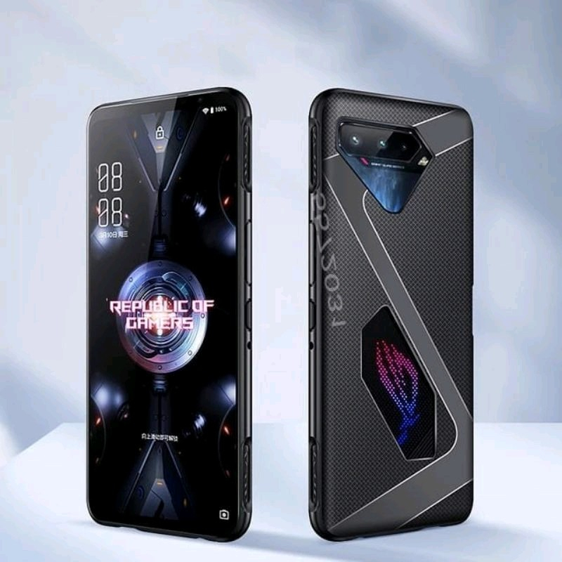 Asus ROG 8 / 8 PRO / ROG 7 / ROG 6 / ROG 5 5s / ROG 3 / ROG 2 Cover Cross Carbon Armor Softcase Sili