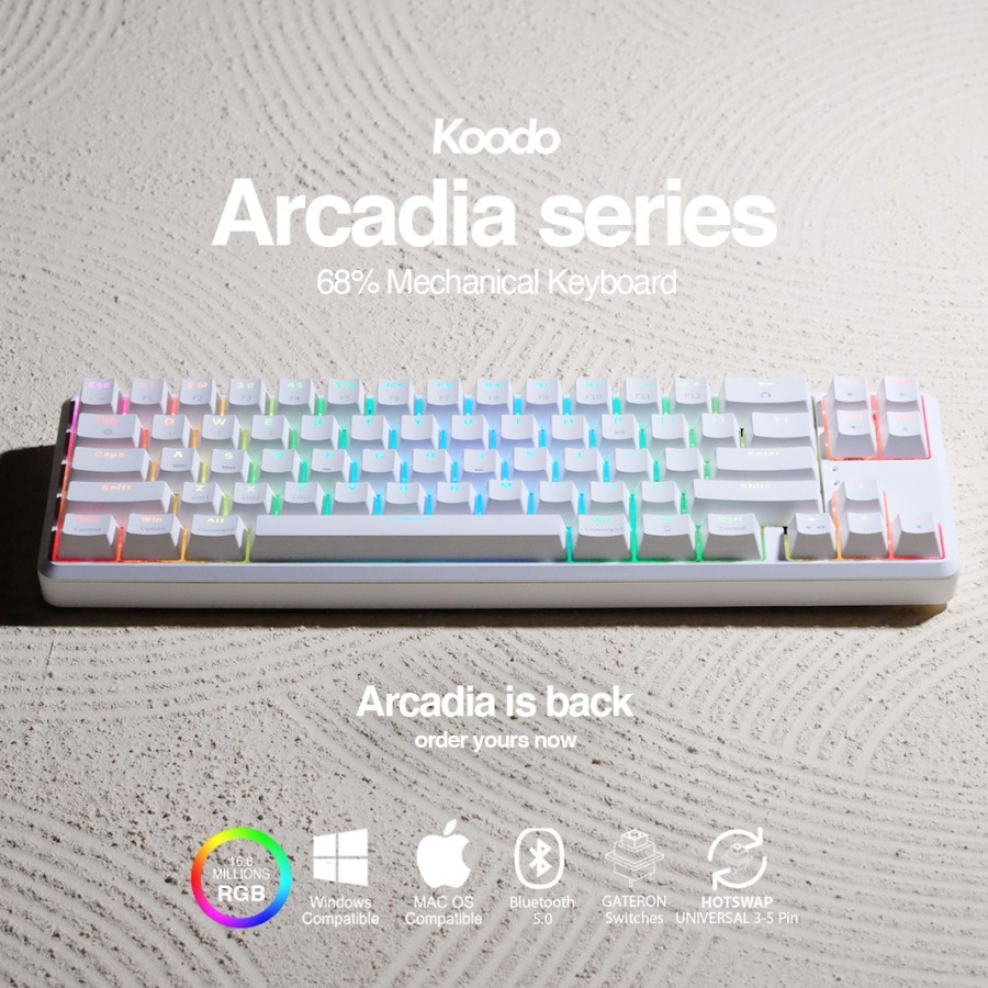 Koodo Arcadia 68% RGB Hotswap Bluetooth Mechanical Gaming Keyboard