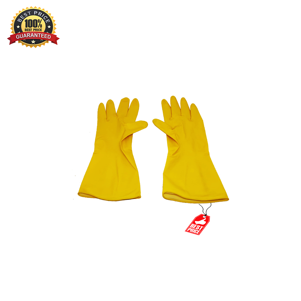 Sarung Tangan Karet Bintik Anti Air Latex Size L Rubber Gloves