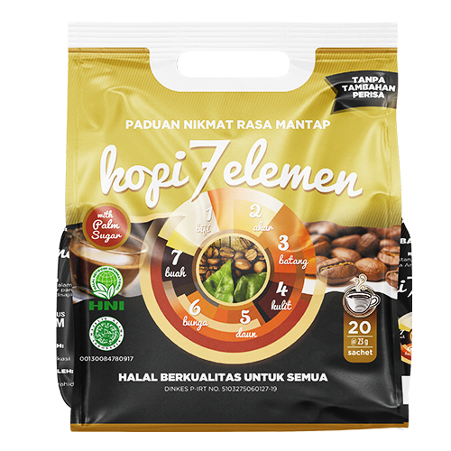 

Kopi 7 elemen Premium isi 10 sachet