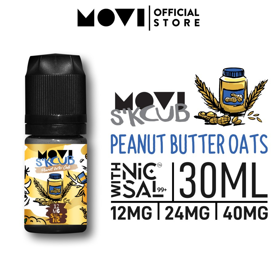 S'Kcub Peanut Butter Oats Salt Nic 30ML by MOVI