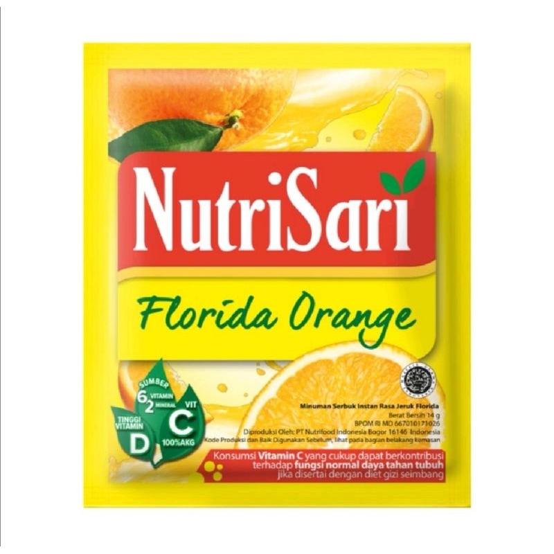 

Nutrisari Florida Orange Renceng 10 Sachet