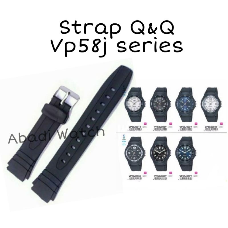 Strap Tali Jam Tangan Q&amp;Q Vp58j Series Berkualitas