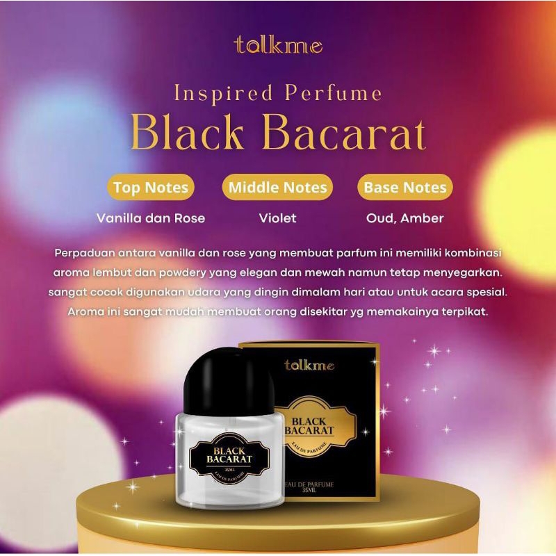 [ 35ml ] Parfum Talkme Black Bacarat