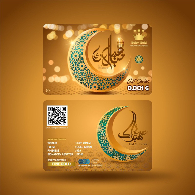 Baby gram Gift Series Idul Fitri minigold 0,001gr