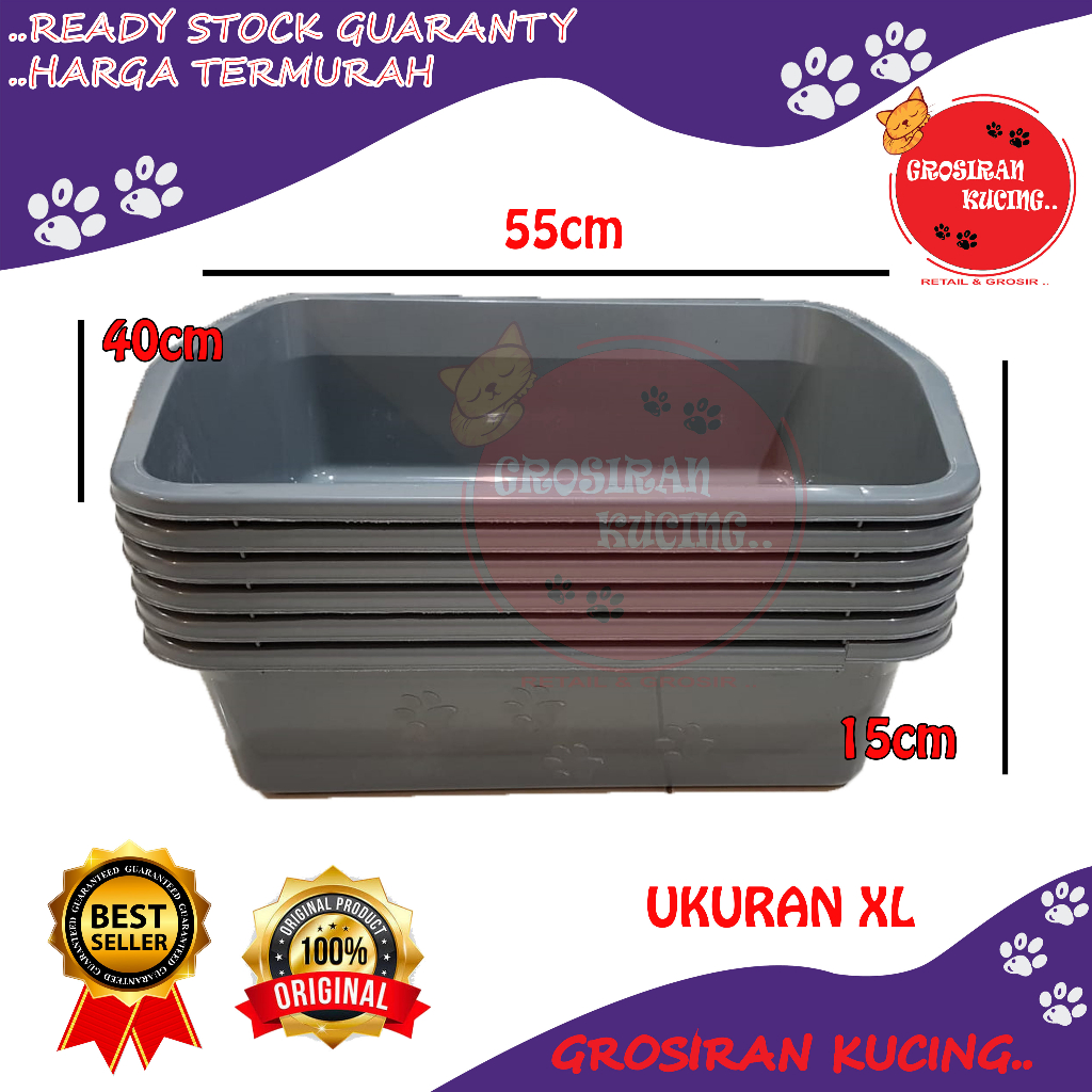 Baskom Cat Litter Bak Mandi / Pasir Kucing uk XL Super Besar