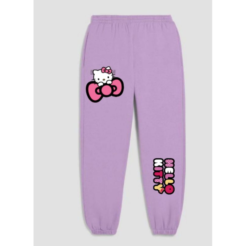 N2-JOGGER CEWEK HELLO KITTY LUCU