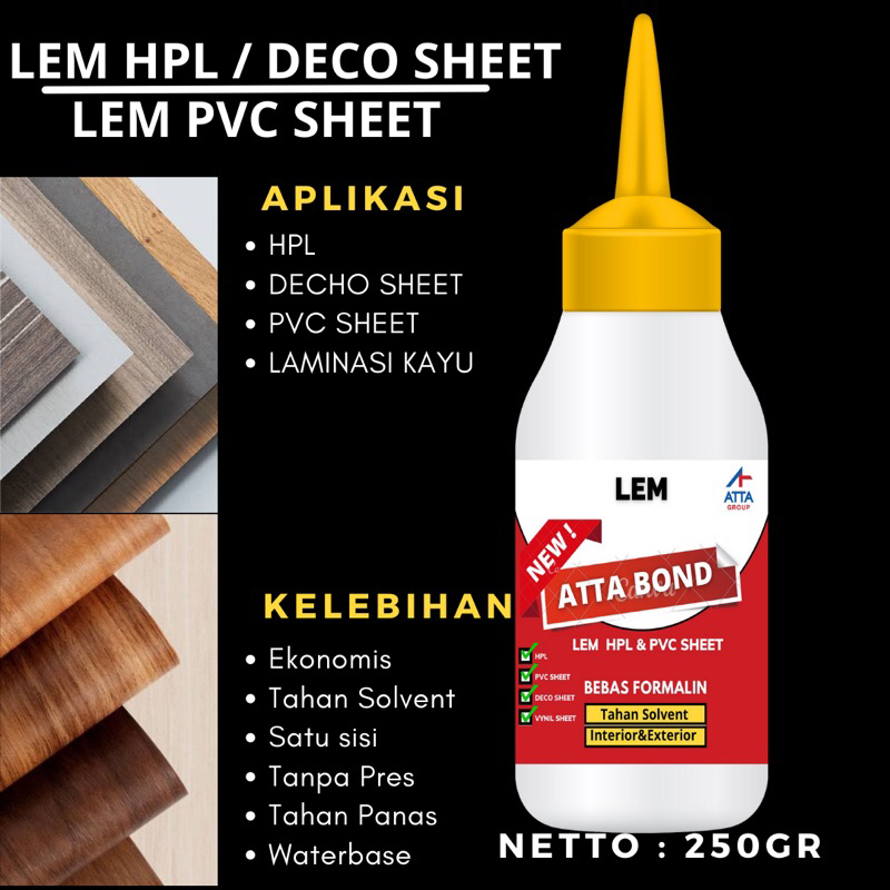 

Lem PVC Sheet/Lem HPL/Lem Tacho sheet 250 ml
