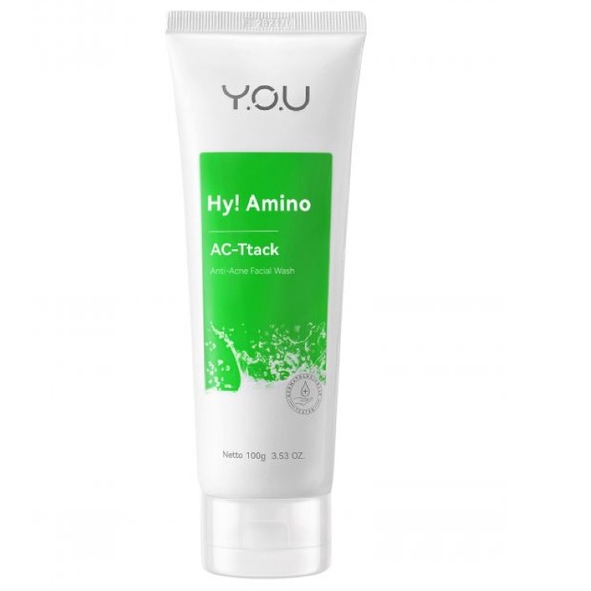 YOU Facial Wash Hy! Amino Anti Acne Sabun Cuci Muka Acnes Creamy Wash