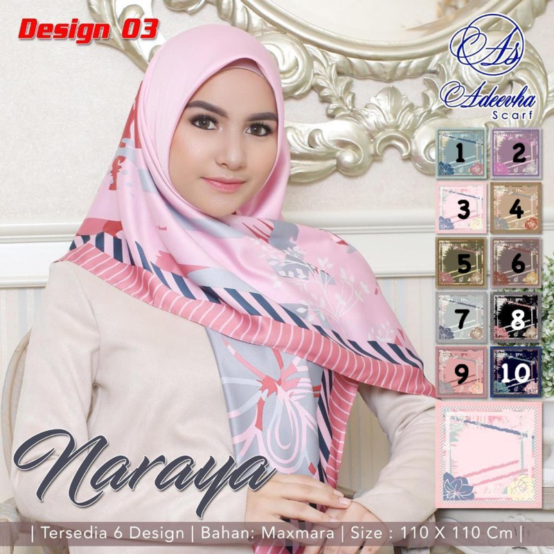 SEGIEMPAT NARAYA MOTIF by Adeevha Scarf