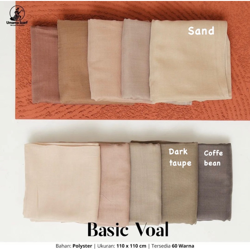 SQUARE BASIC VOAL ORI UMAMA SCARF TERMURAH / SEGIEMPAT VOAL (1KG MUAT 10PCS