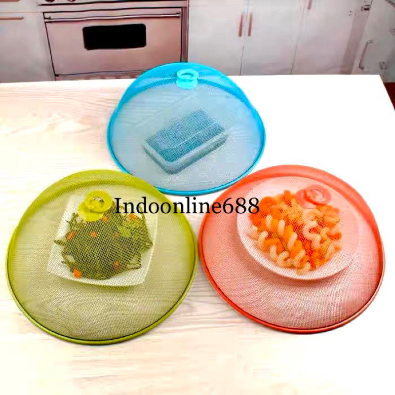 TUDUNG SAJI WARNA STAINLESS 24/28/30/35CM - PENUTUP MAKANAN STAINLESS - FOOD COVER TUDUNG SAYUR BULAT - PENUTUP SERBAGUNA