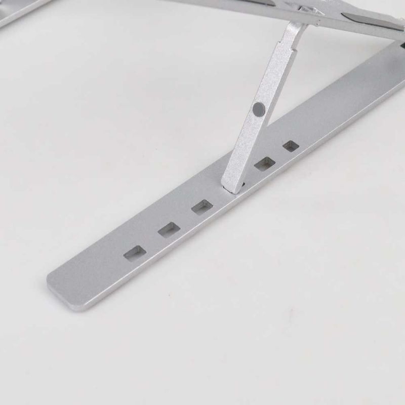 NUOXI Laptop Stand Aluminium Foldable Adjustable 6 Height - N3 Silver