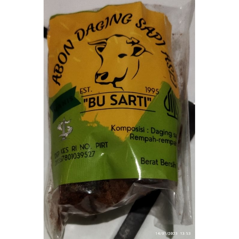 

Abon daging sapi asli bu sarti khas surabaya 100 gram