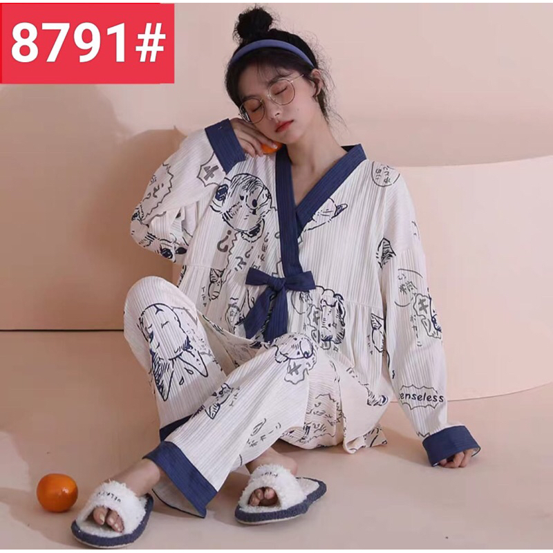 KZ_Set kimono pp premium import / baju tidur kimono pp wanita murah / kimono PP kekinian