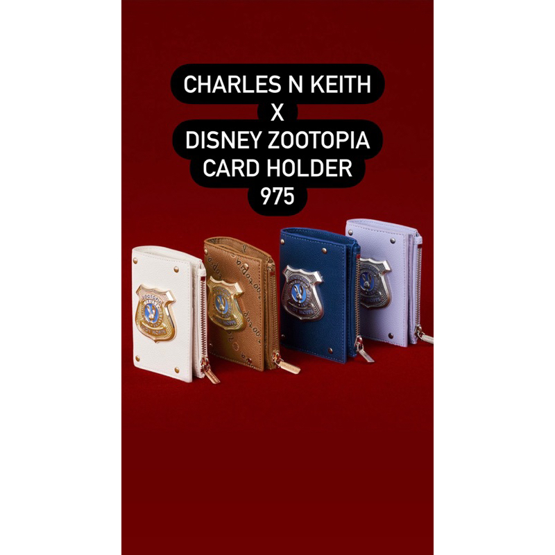 card holder charles and keith disney zootopia