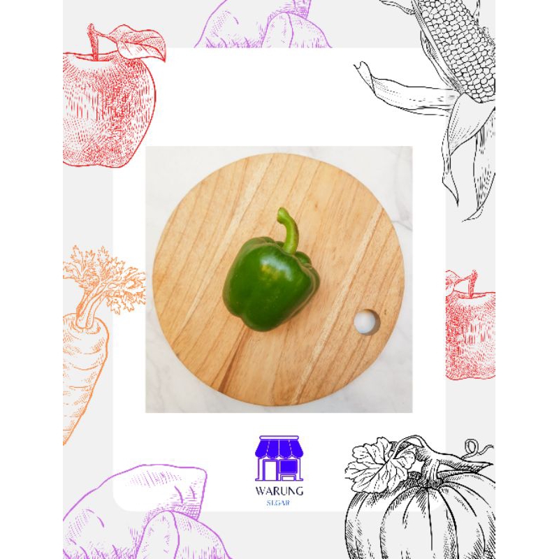

PAPRIKA HIJAU SEGAR 500g