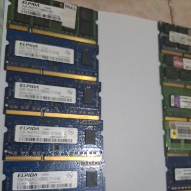 Sodimm DDR3 2GB PC 12800 Mix Murah Copotan Tested