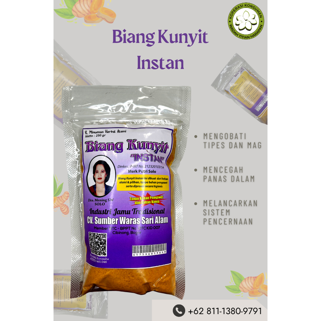 

Jamu Biang Kunyit Instan Putri Solo