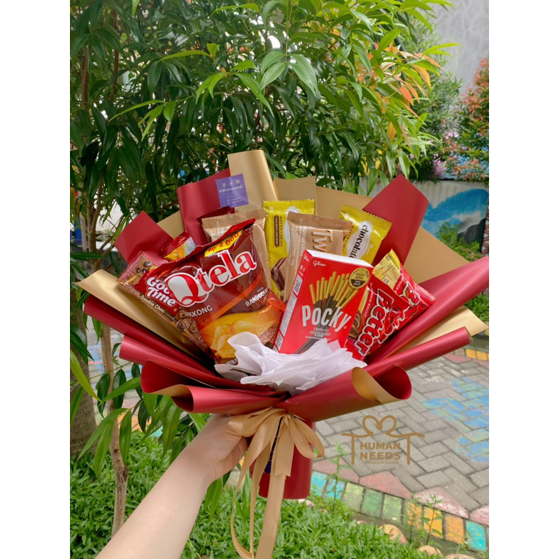 

[READY] Buket snack Medium | Buket wisuda /Ulang Tahun/ Gift Valentine