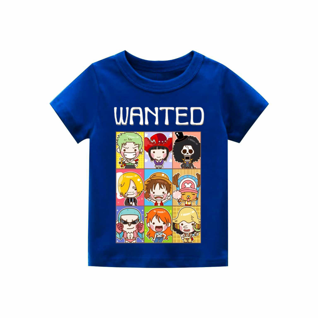 Kaos Anak laki-laki One PC wanted | kaos combed 30s printing | Kaos Distro anak