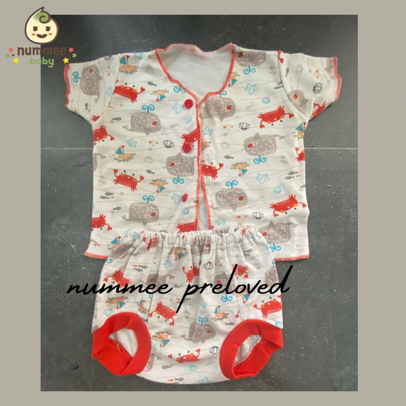 Preloved Libby Setelan Pendek Kutang Bayi