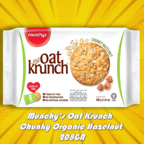 

Munchy Oat Krunch Chunky Organic Hazelnut 208GR