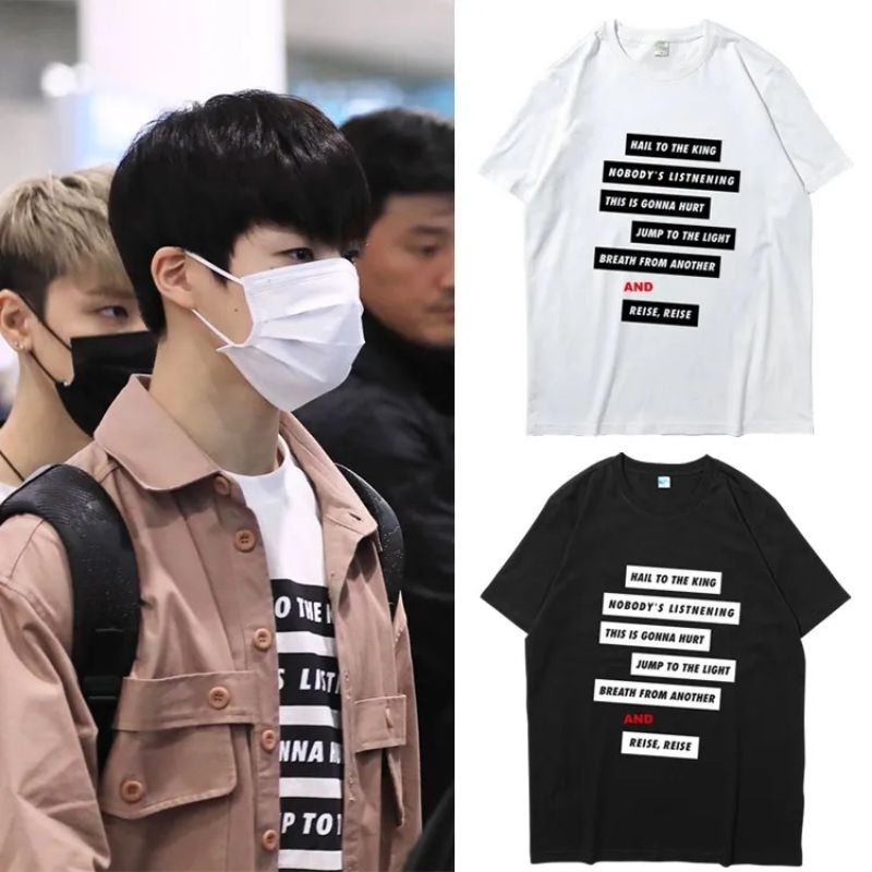 Kaos Kpop Baju Jeno NCT Hail To The King Fashion Outfit Cewek Cwo Unisex