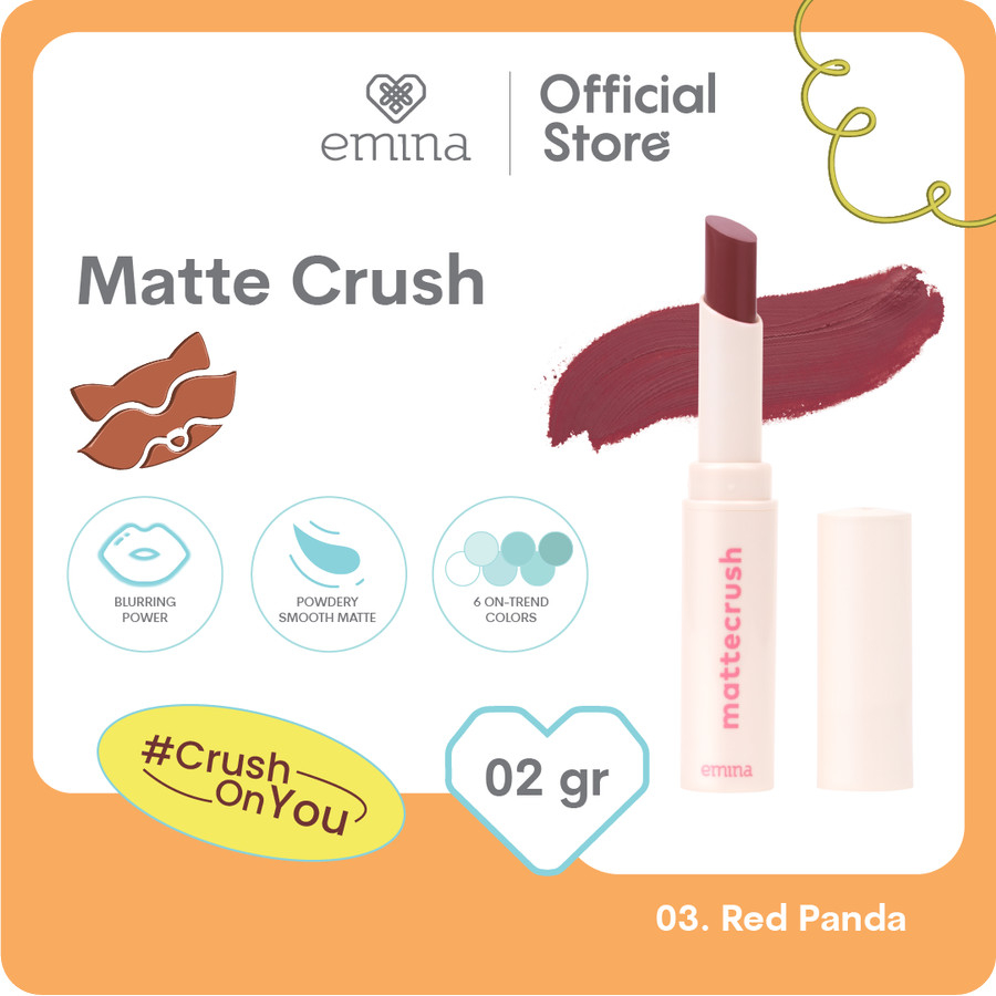EMINA Matte Crush - Lip Cream Powdery Smooth Matte Finish MatteCrush