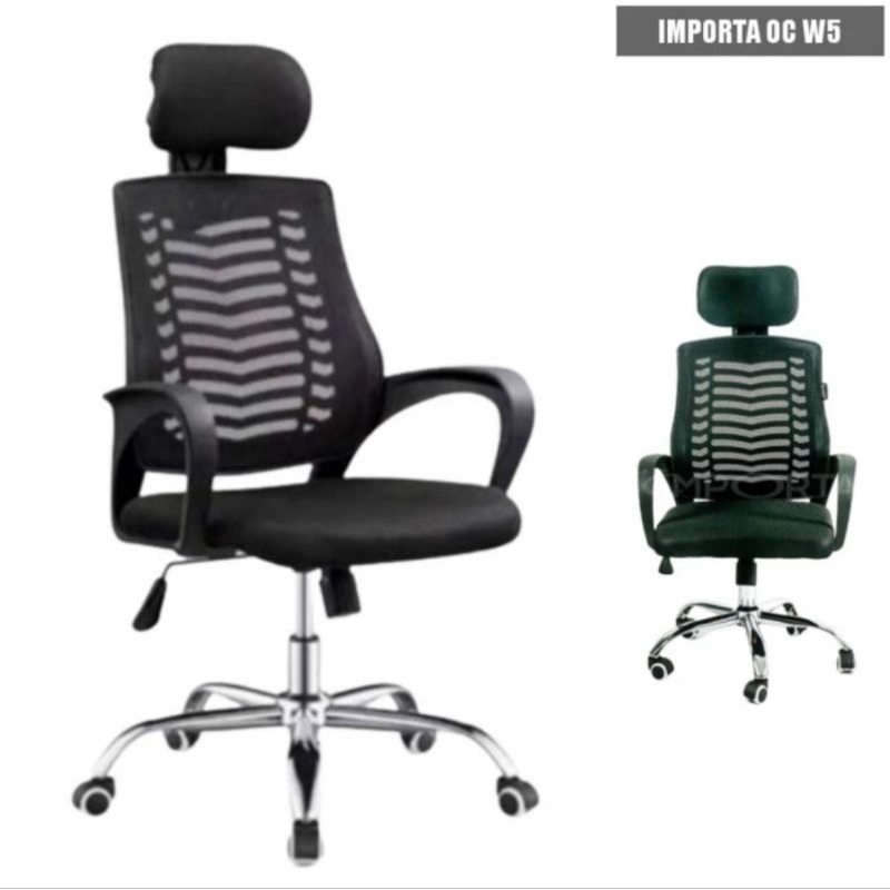 Kursi Kerja Importa OC W5 / Kursi Kantor Putar Hidrolik Hitam