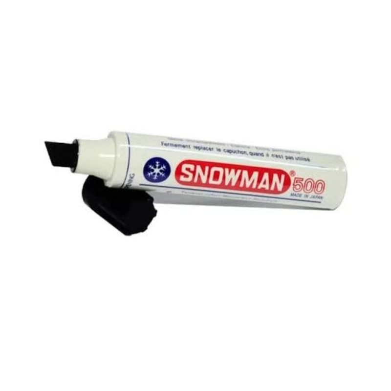 Spidol hitam permanent marker snowman 500