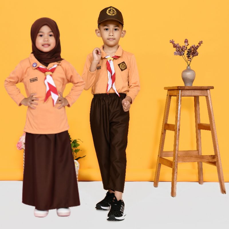 BAJU PRAMUKA LENGAN PANJANG BAYI / BAJU PRAMUKA ANAK LENGAN PANJANG