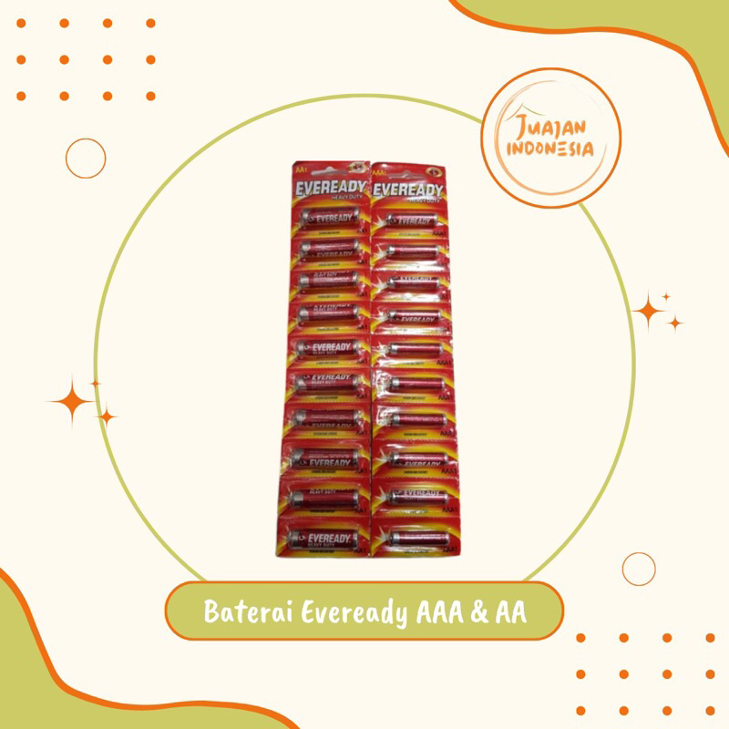 BATERAI EVEREADY AA & AAA