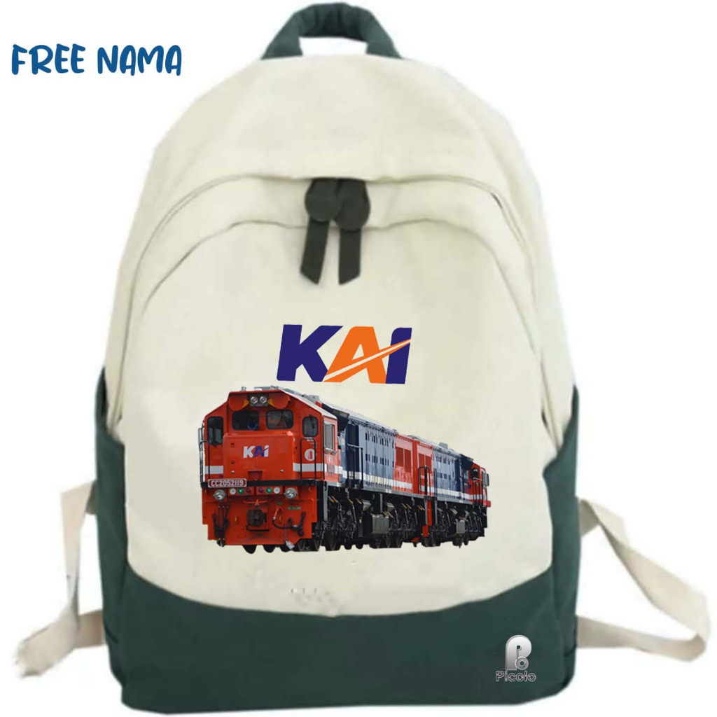 TAS RANSEL BACKPACK ANAK SEKOLAH MOTIF KERETA API INDONESIA/KAI CC2052119 UNISEX