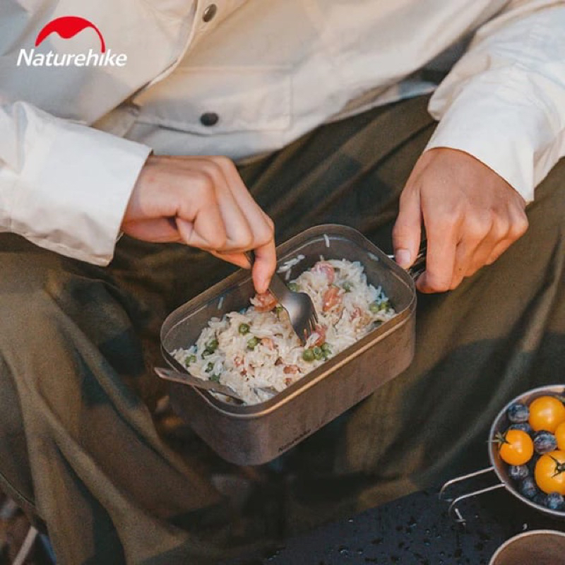 TITANIUM TABLEWARE / SENDOK SET / PISAU MASAK NATUREHIKE CNH22CJ017